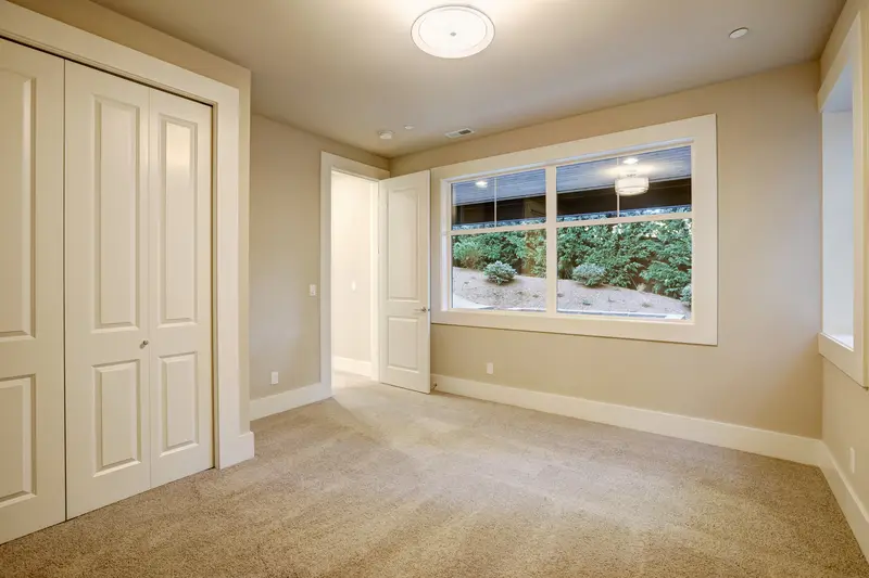Empty room interior in new construction home